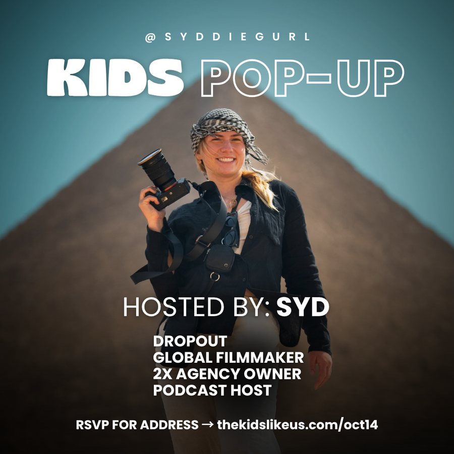 Kids Pop-Up hosted by Syd.